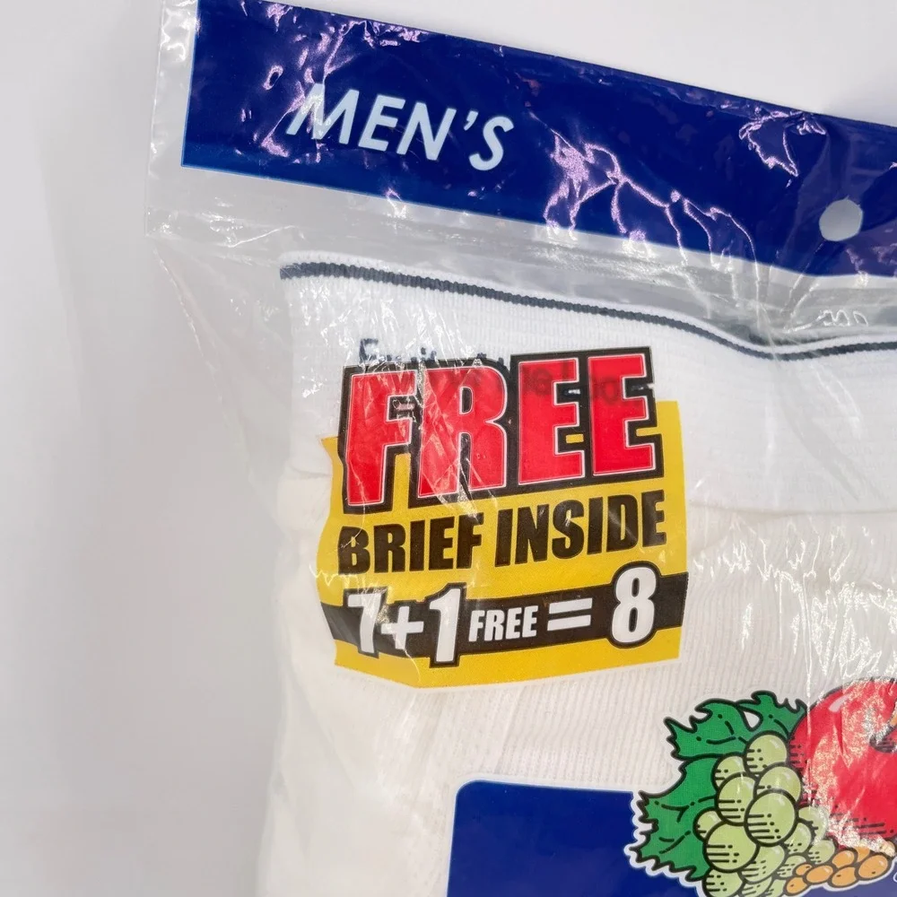 Fruit of the Loom 2009 Mens Briefs 8 pack White Full Cut Cotton Medium 34-36